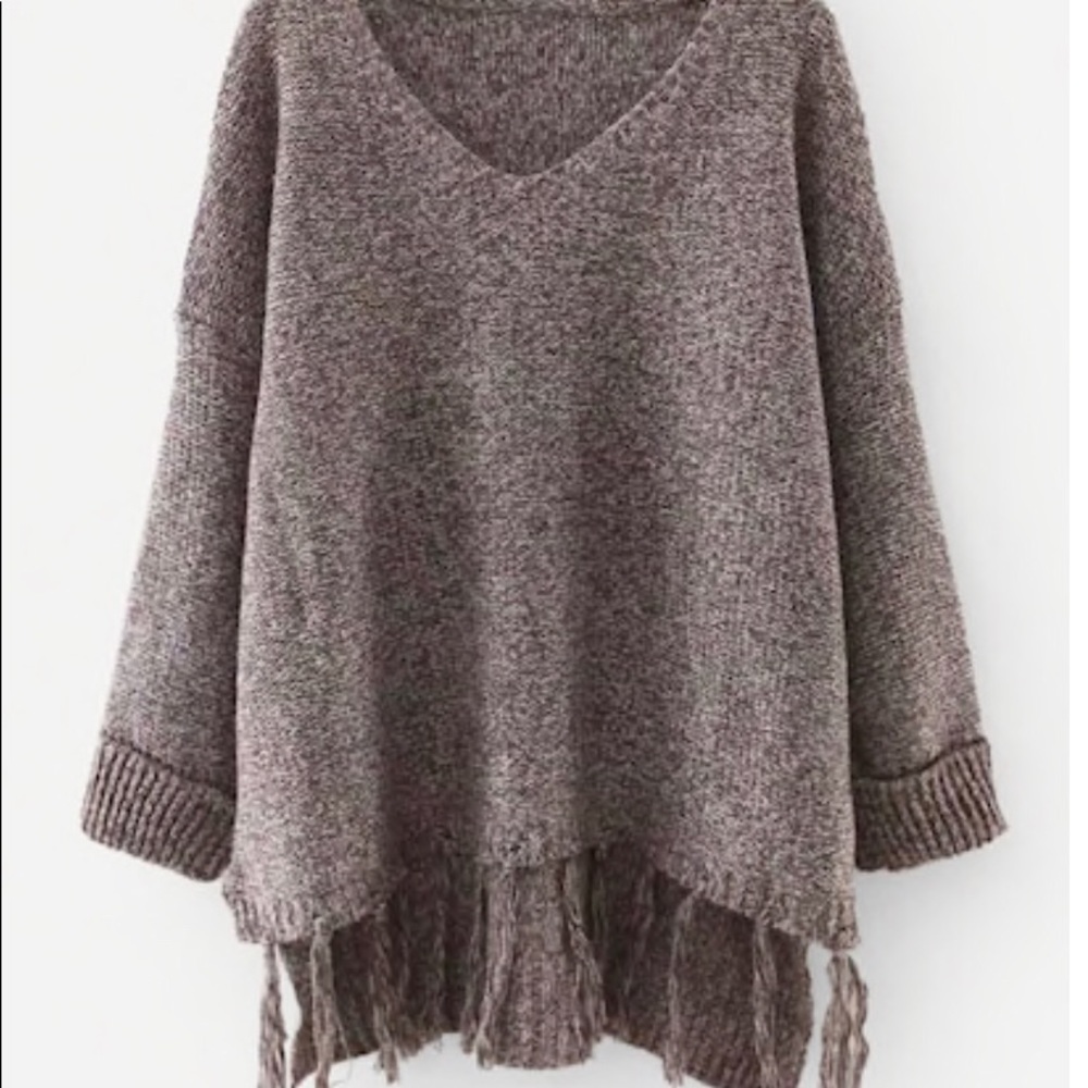 Brand new SHEIN crop tassel sweater